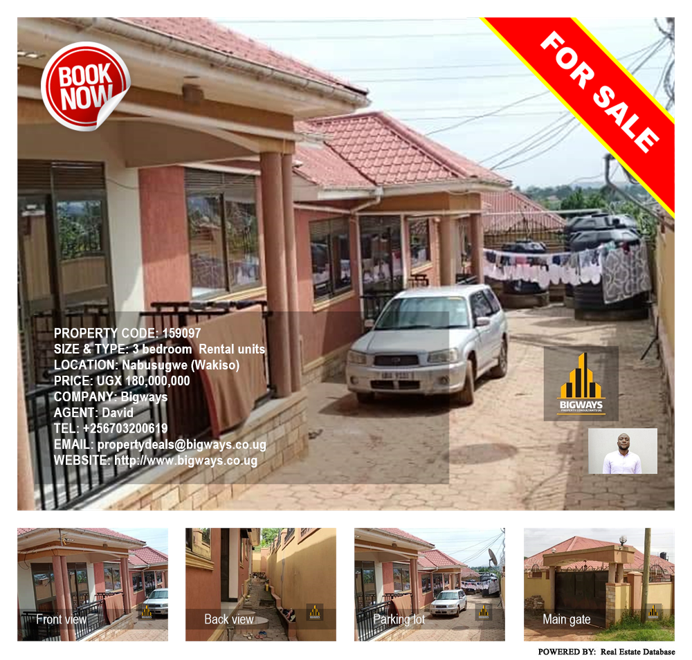 3 bedroom Rental units  for sale in Nabusugwe Wakiso Uganda, code: 159097