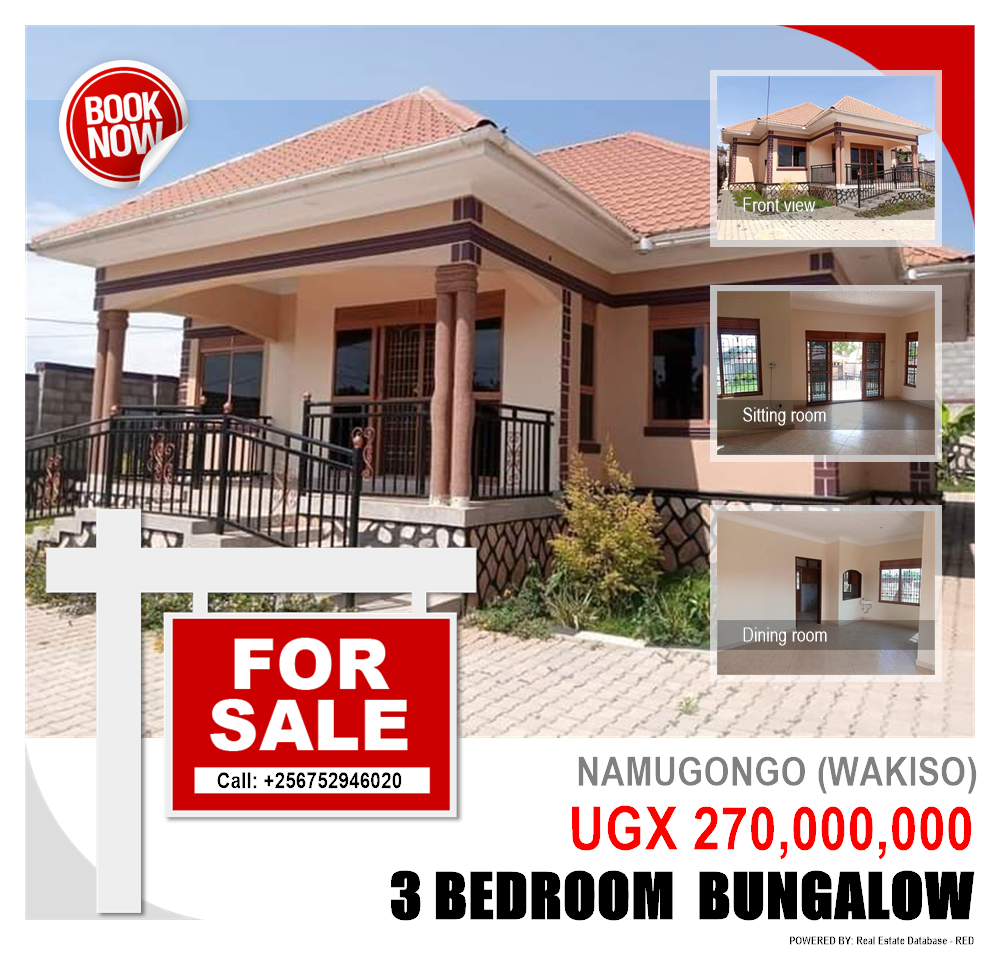 3 bedroom Bungalow  for sale in Namugongo Wakiso Uganda, code: 159114