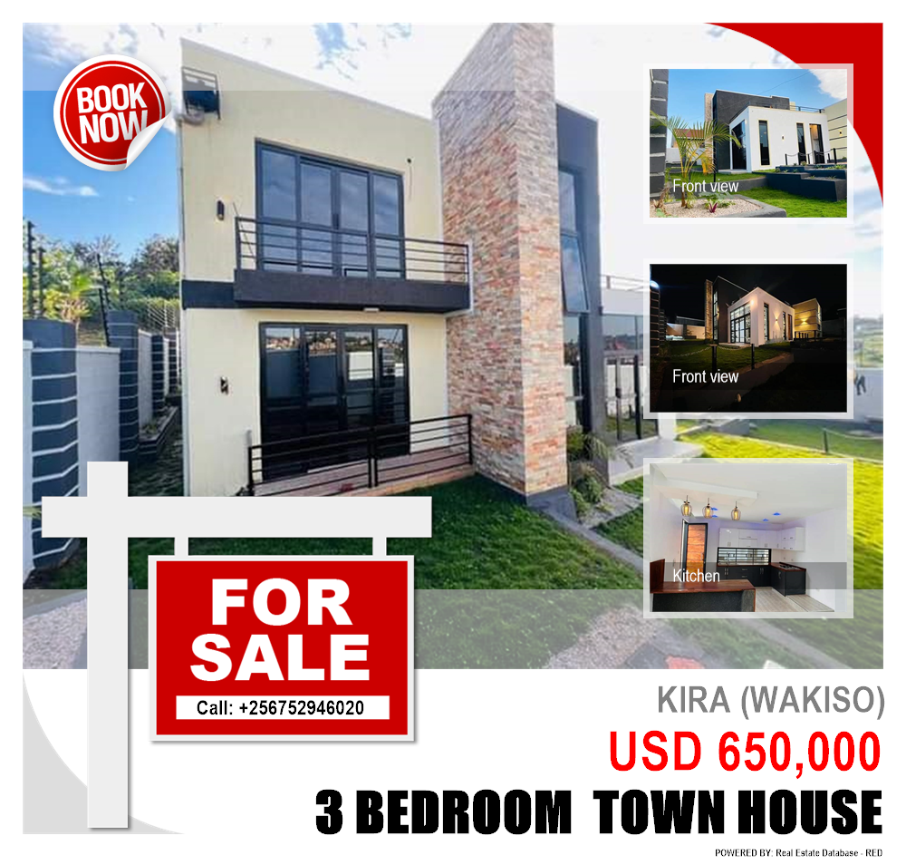 3 bedroom Town House  for sale in Kira Wakiso Uganda, code: 159121
