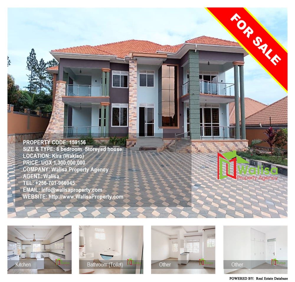 6 bedroom Storeyed house  for sale in Kira Wakiso Uganda, code: 159156