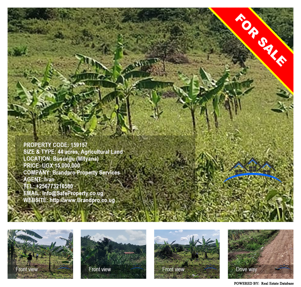 Agricultural Land  for sale in Busunjju Mityana Uganda, code: 159157