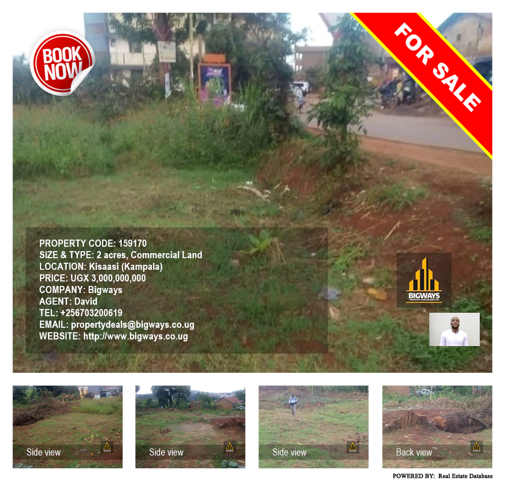 Commercial Land  for sale in Kisaasi Kampala Uganda, code: 159170