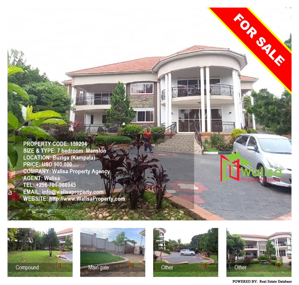 7 bedroom Mansion  for sale in Buziga Kampala Uganda, code: 159204