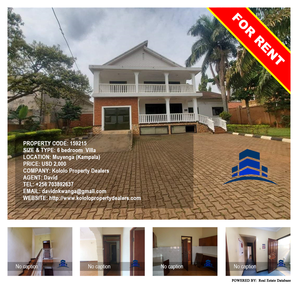 6 bedroom Villa  for rent in Muyenga Kampala Uganda, code: 159215