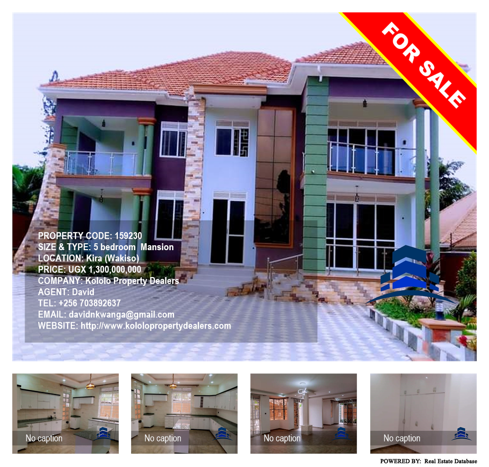 5 bedroom Mansion  for sale in Kira Wakiso Uganda, code: 159230