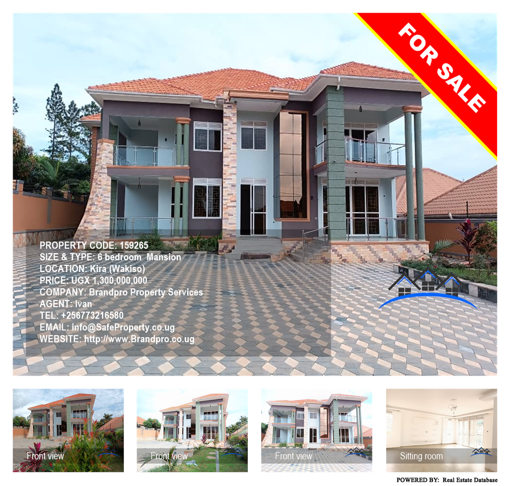 6 bedroom Mansion  for sale in Kira Wakiso Uganda, code: 159265