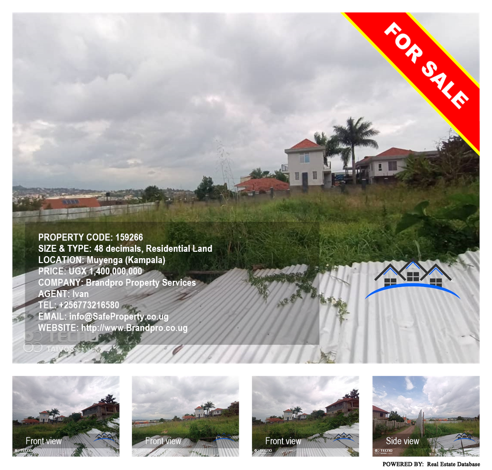 Residential Land  for sale in Muyenga Kampala Uganda, code: 159266