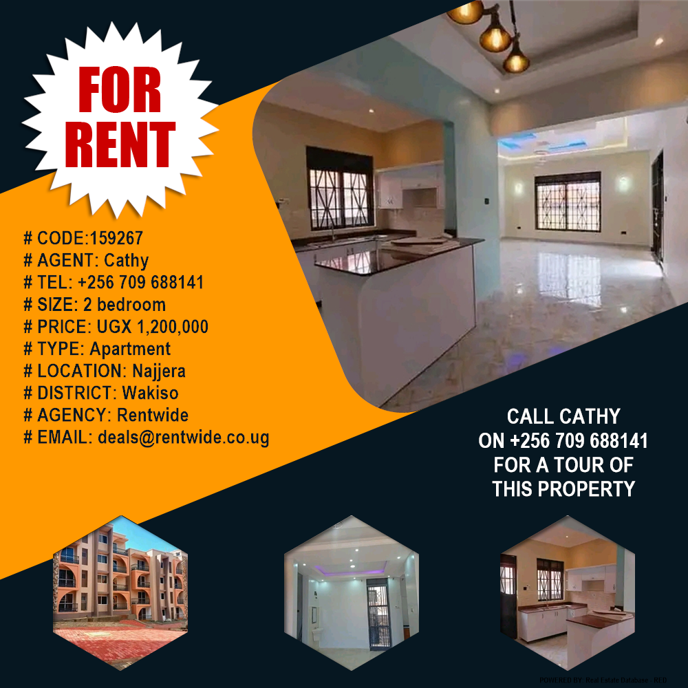 2 bedroom Apartment  for rent in Najjera Wakiso Uganda, code: 159267