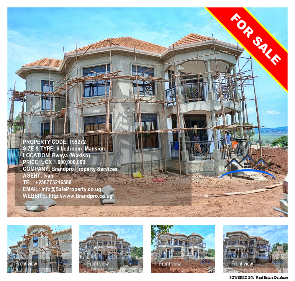 6 bedroom Mansion  for sale in Bweya Wakiso Uganda, code: 159272