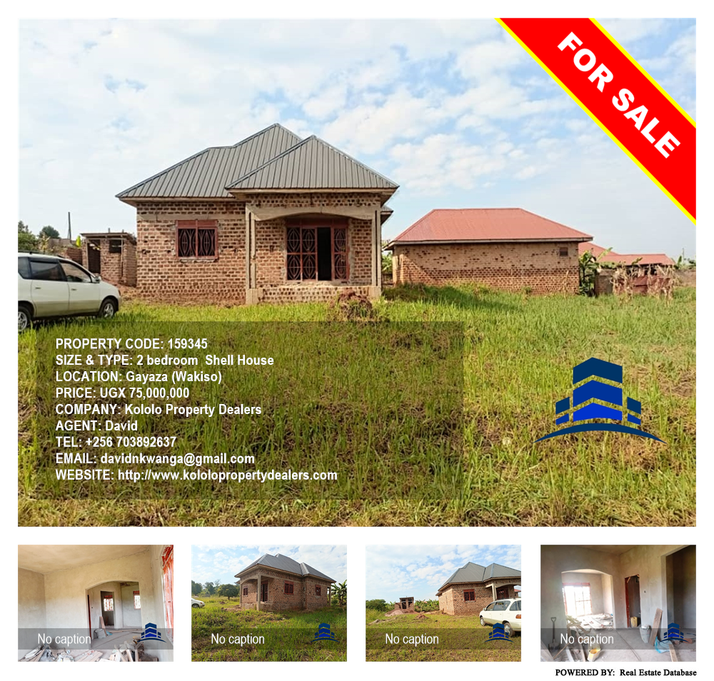 2 bedroom Shell House  for sale in Gayaza Wakiso Uganda, code: 159345