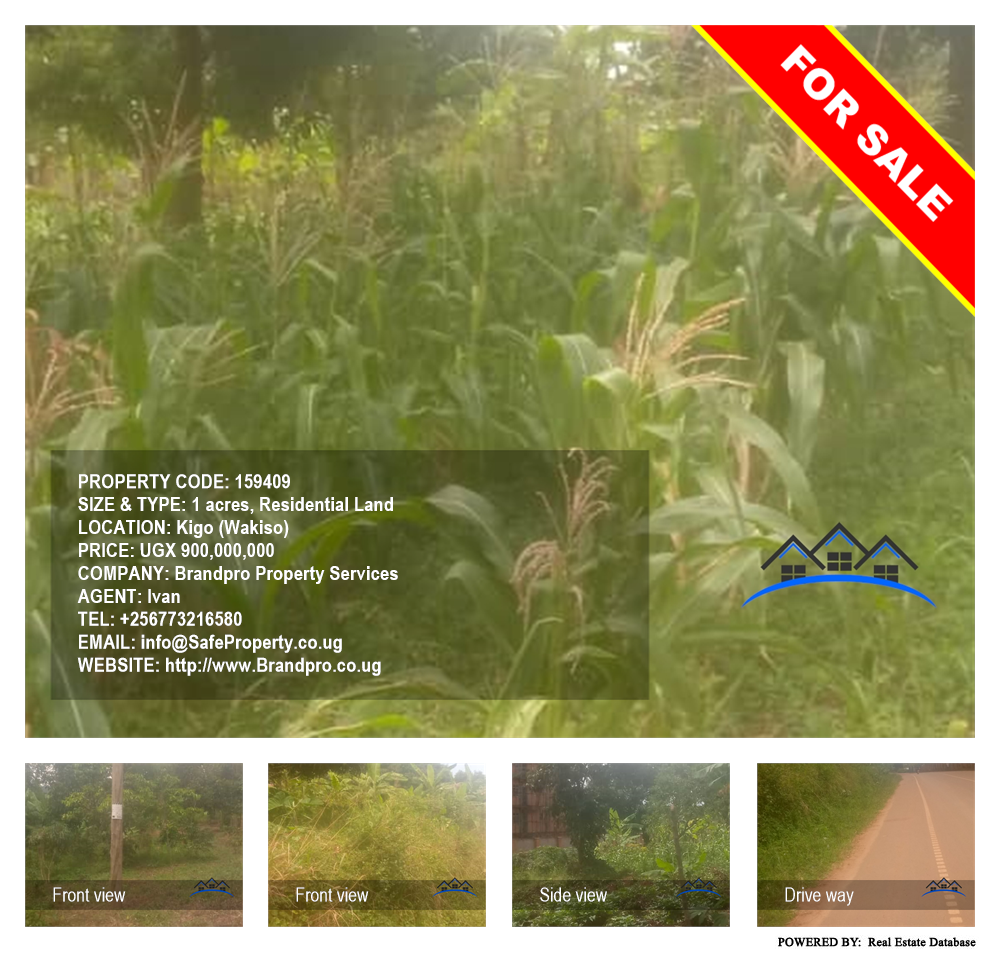 Residential Land  for sale in Kigo Wakiso Uganda, code: 159409
