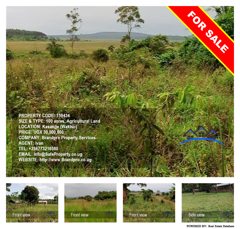 Agricultural Land  for sale in Kasanjje Wakiso Uganda, code: 159434