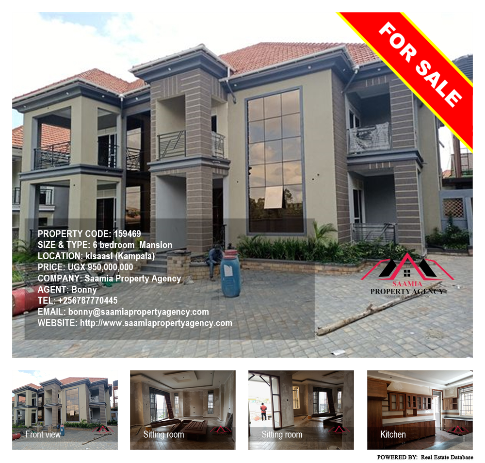 6 bedroom Mansion  for sale in Kisaasi Kampala Uganda, code: 159469