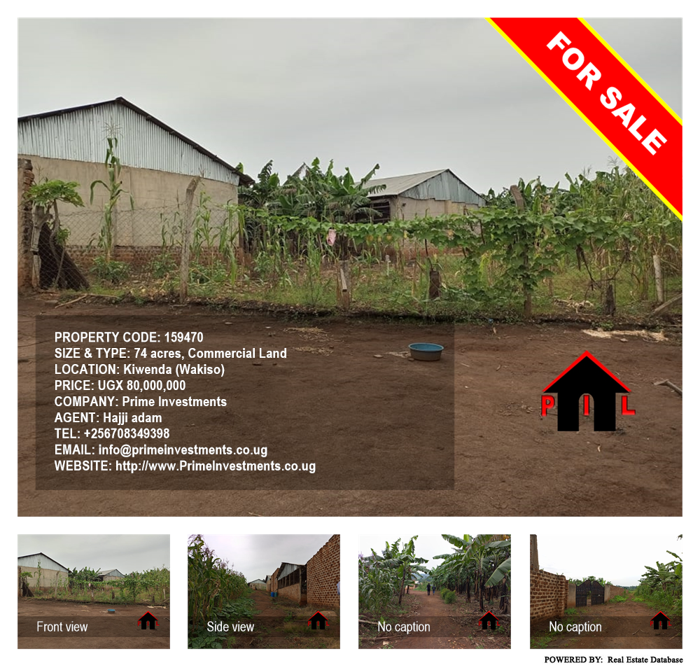 Commercial Land  for sale in Kiwenda Wakiso Uganda, code: 159470