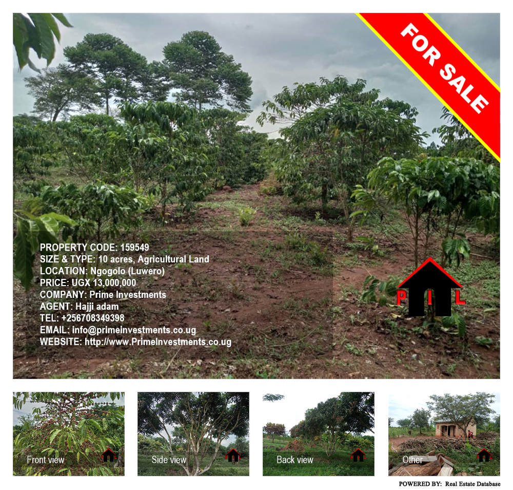 Agricultural Land  for sale in Ngogolo Luwero Uganda, code: 159549