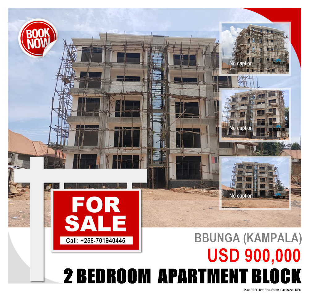 2 bedroom Apartment block  for sale in Bbunga Kampala Uganda, code: 159552