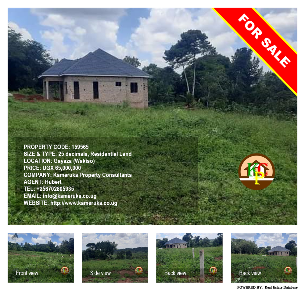 Residential Land  for sale in Gayaza Wakiso Uganda, code: 159565