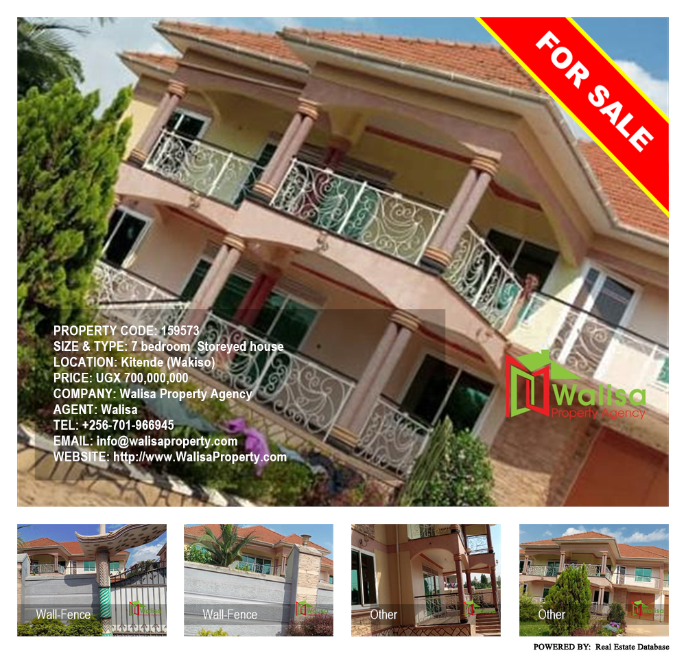 7 bedroom Storeyed house  for sale in Kitende Wakiso Uganda, code: 159573