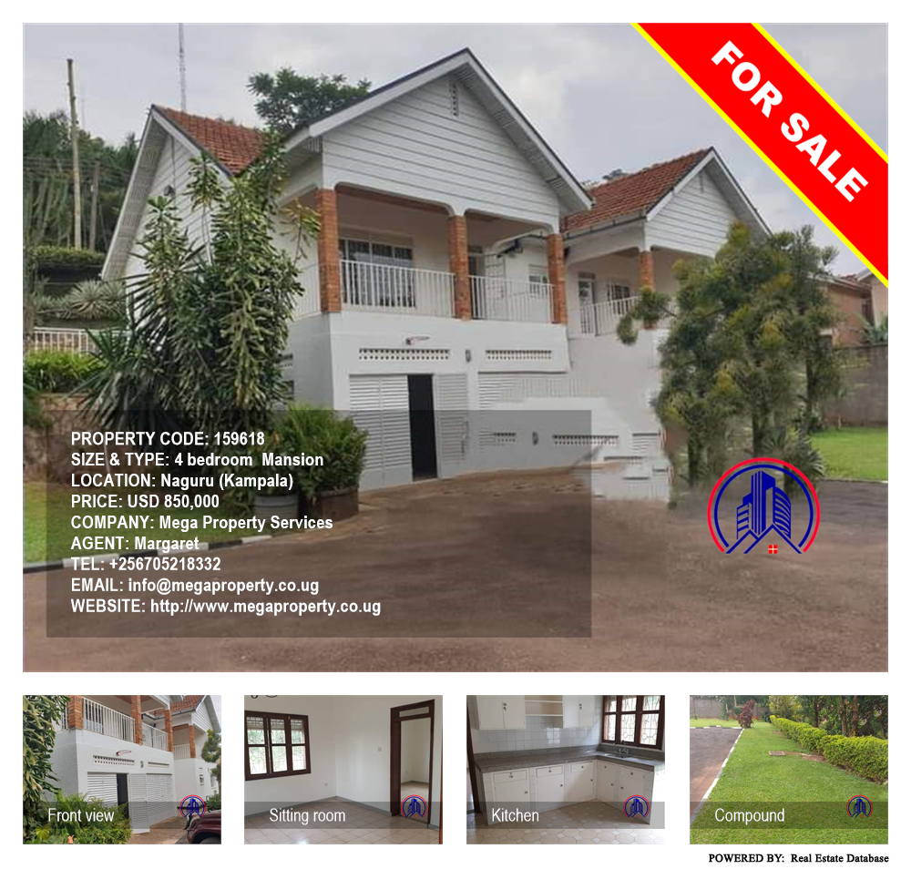 4 bedroom Mansion  for sale in Naguru Kampala Uganda, code: 159618