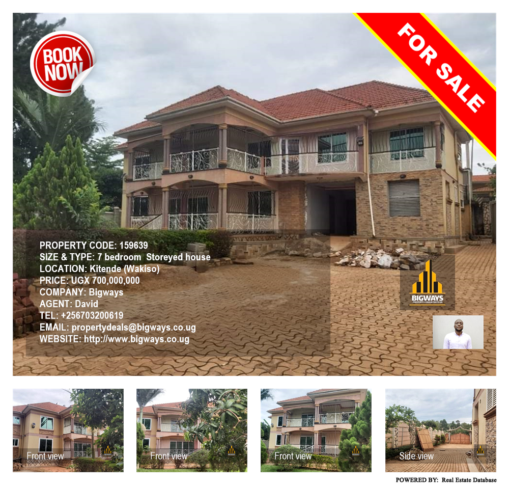 7 bedroom Storeyed house  for sale in Kitende Wakiso Uganda, code: 159639