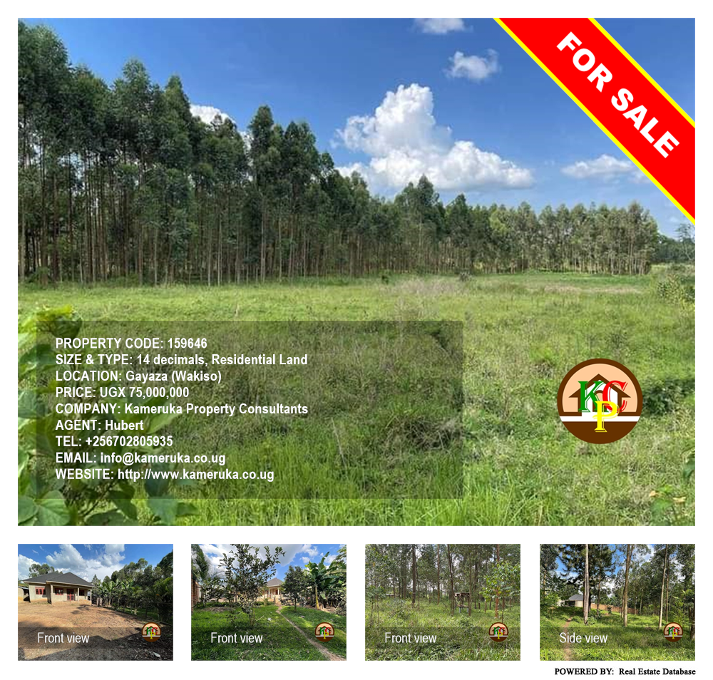 Residential Land  for sale in Gayaza Wakiso Uganda, code: 159646