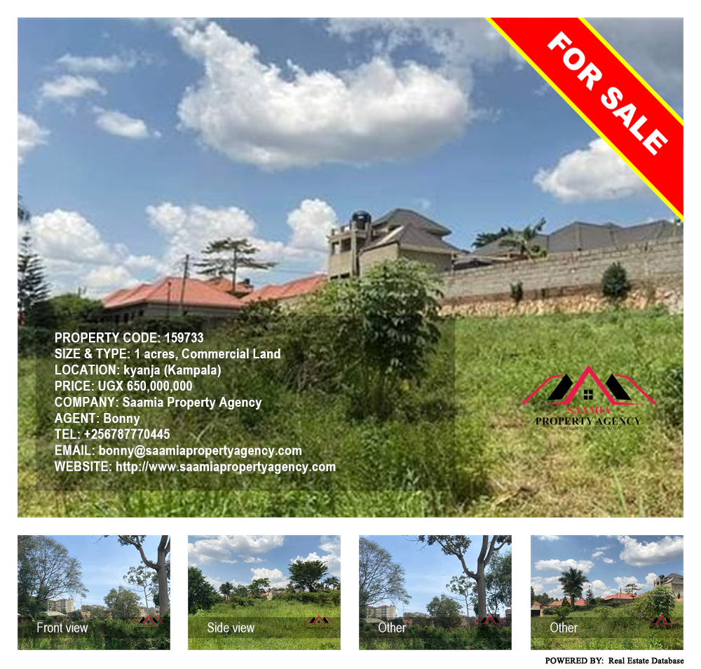 Commercial Land  for sale in Kyanja Kampala Uganda, code: 159733