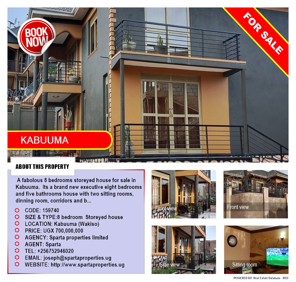 8 bedroom Storeyed house  for sale in Kabuuma Wakiso Uganda, code: 159740