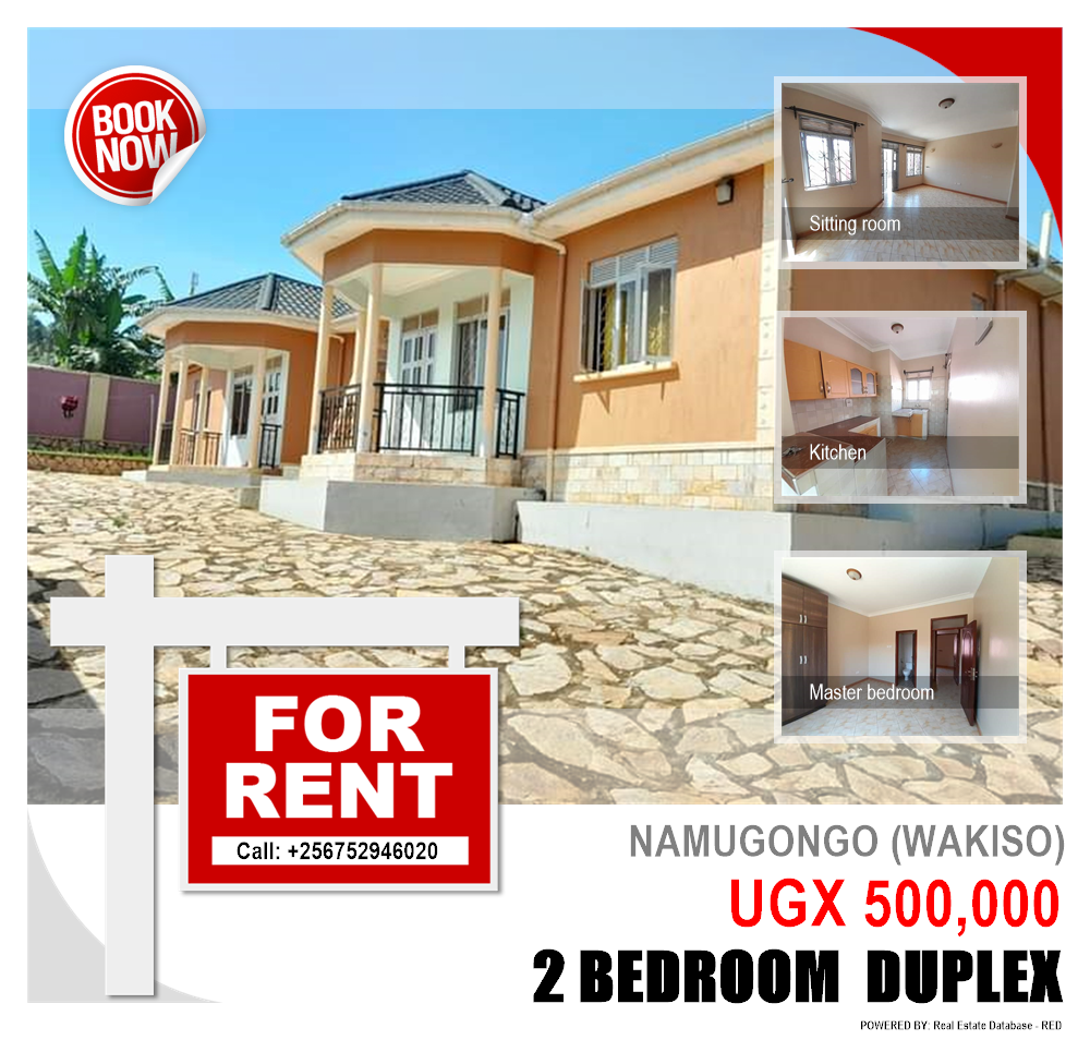 2 bedroom Duplex  for rent in Namugongo Wakiso Uganda, code: 159744