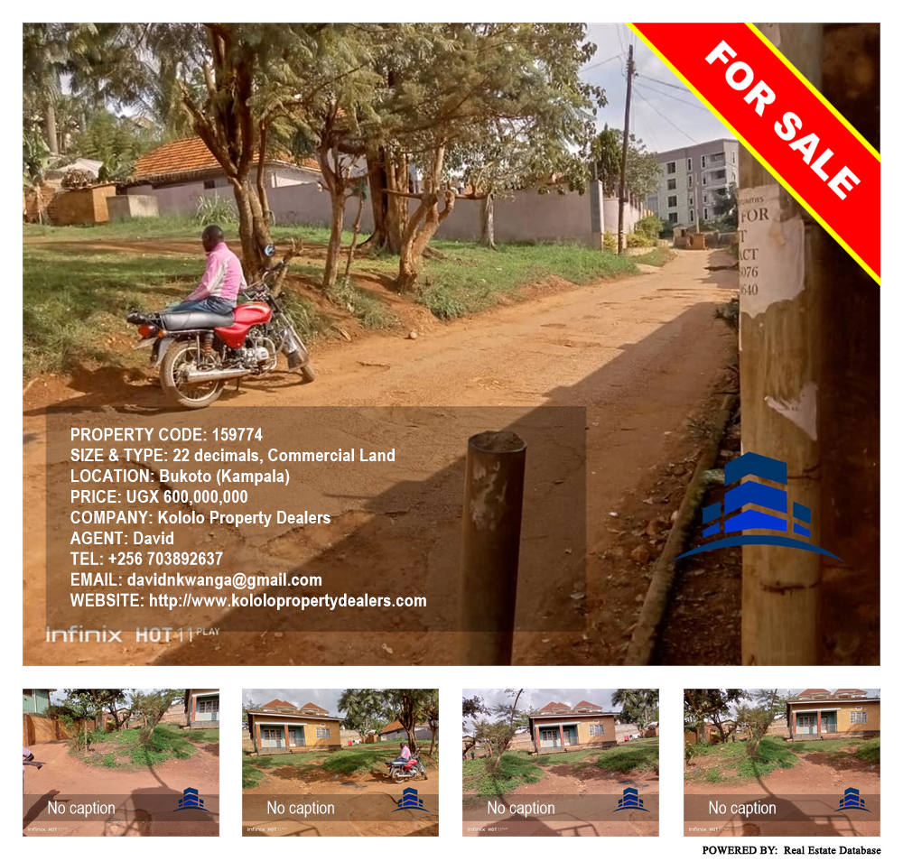 Commercial Land  for sale in Bukoto Kampala Uganda, code: 159774