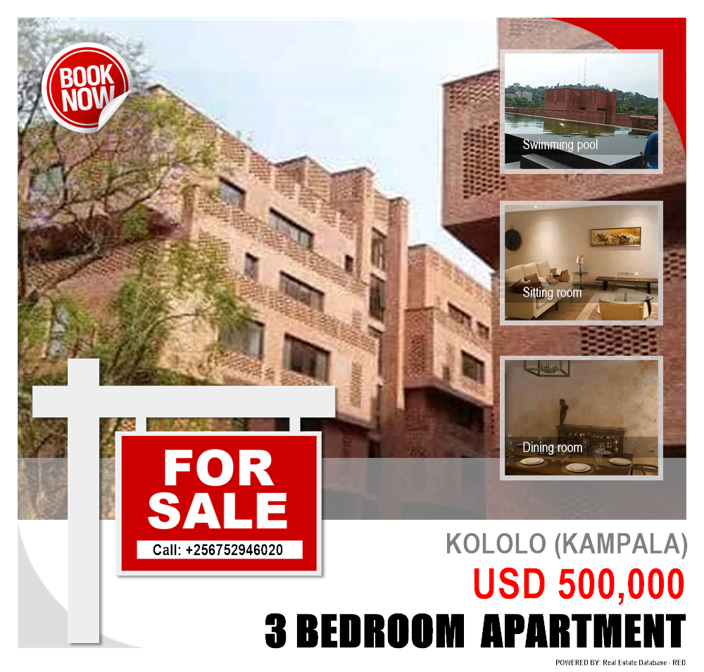 3 bedroom Apartment  for sale in Kololo Kampala Uganda, code: 159795