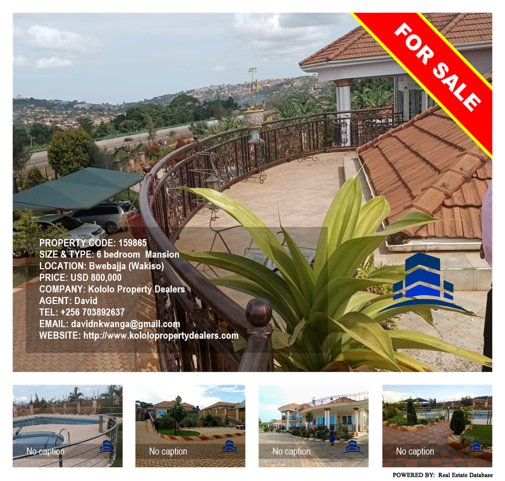 6 bedroom Mansion  for sale in Bwebajja Wakiso Uganda, code: 159865