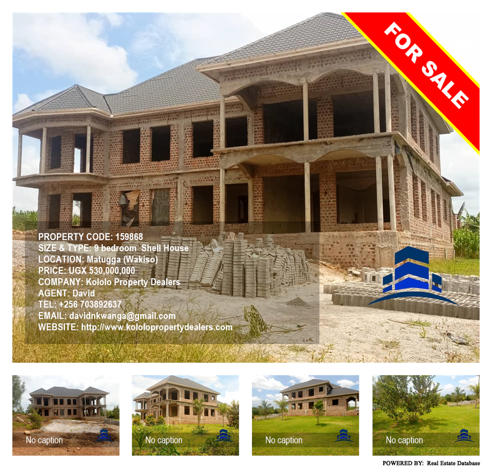 9 bedroom Shell House  for sale in Matugga Wakiso Uganda, code: 159868