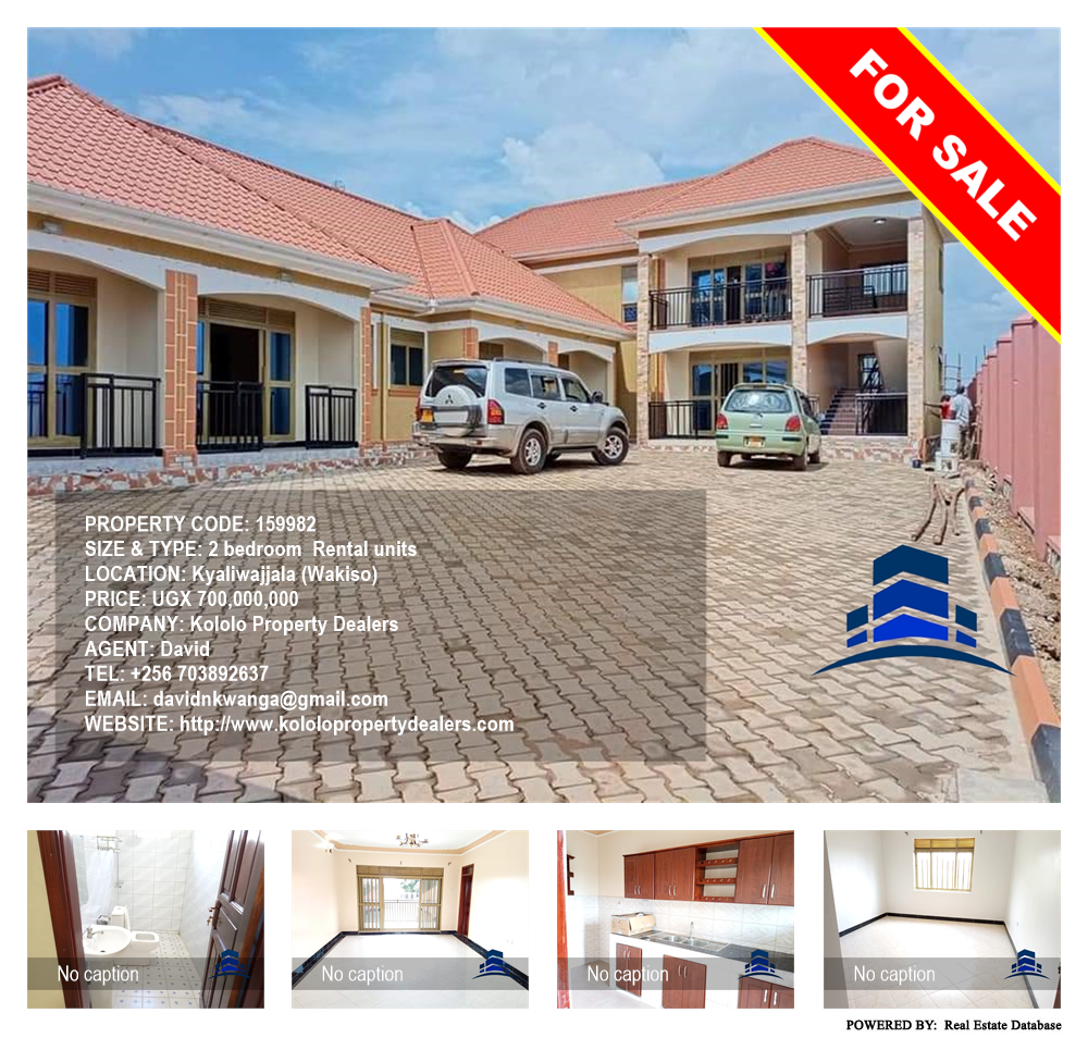 2 bedroom Rental units  for sale in Kyaliwajjala Wakiso Uganda, code: 159982