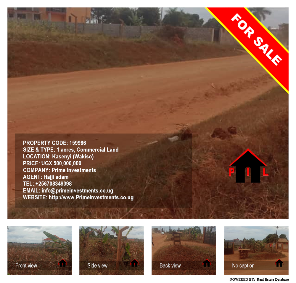 Commercial Land  for sale in Kasenyi Wakiso Uganda, code: 159986