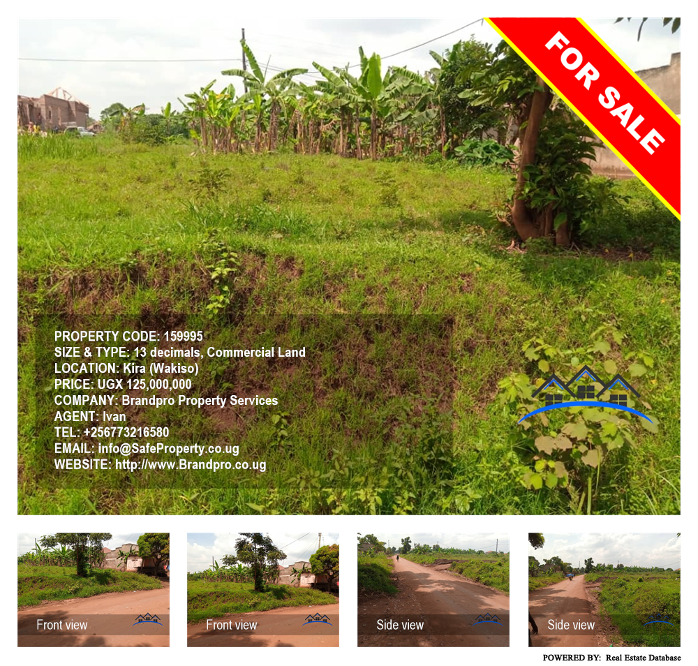 Commercial Land  for sale in Kira Wakiso Uganda, code: 159995