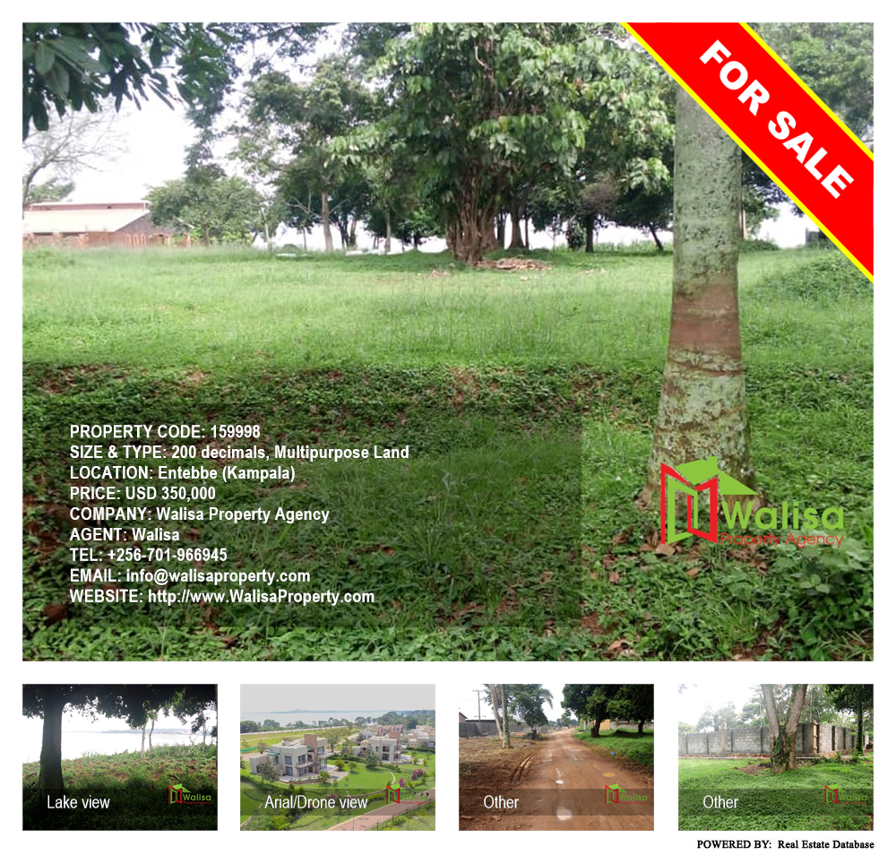 Multipurpose Land  for sale in Entebbe Kampala Uganda, code: 159998