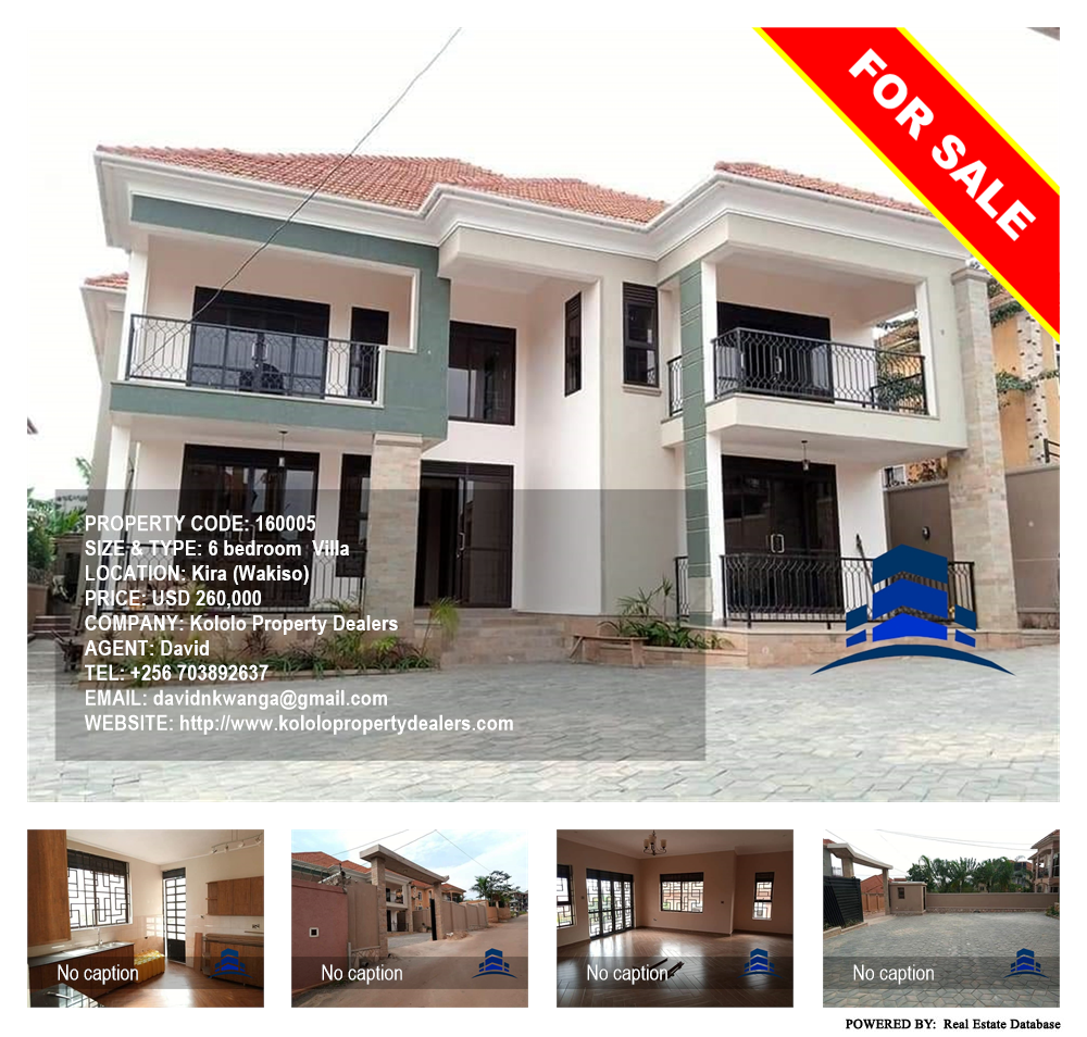 6 bedroom Villa  for sale in Kira Wakiso Uganda, code: 160005