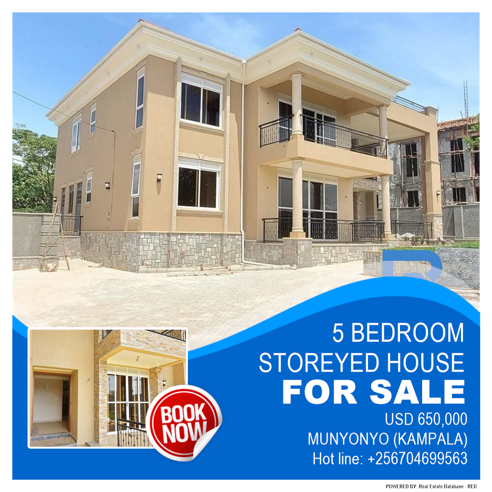 5 bedroom Storeyed house  for sale in Munyonyo Kampala Uganda, code: 160032