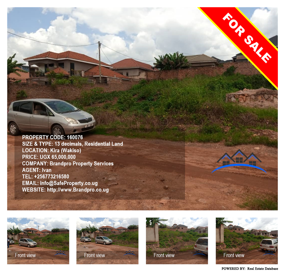 Residential Land  for sale in Kira Wakiso Uganda, code: 160076