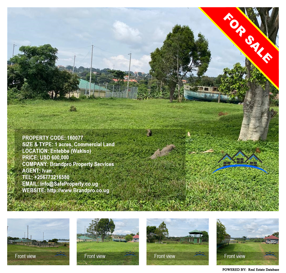 Commercial Land  for sale in Entebbe Wakiso Uganda, code: 160077