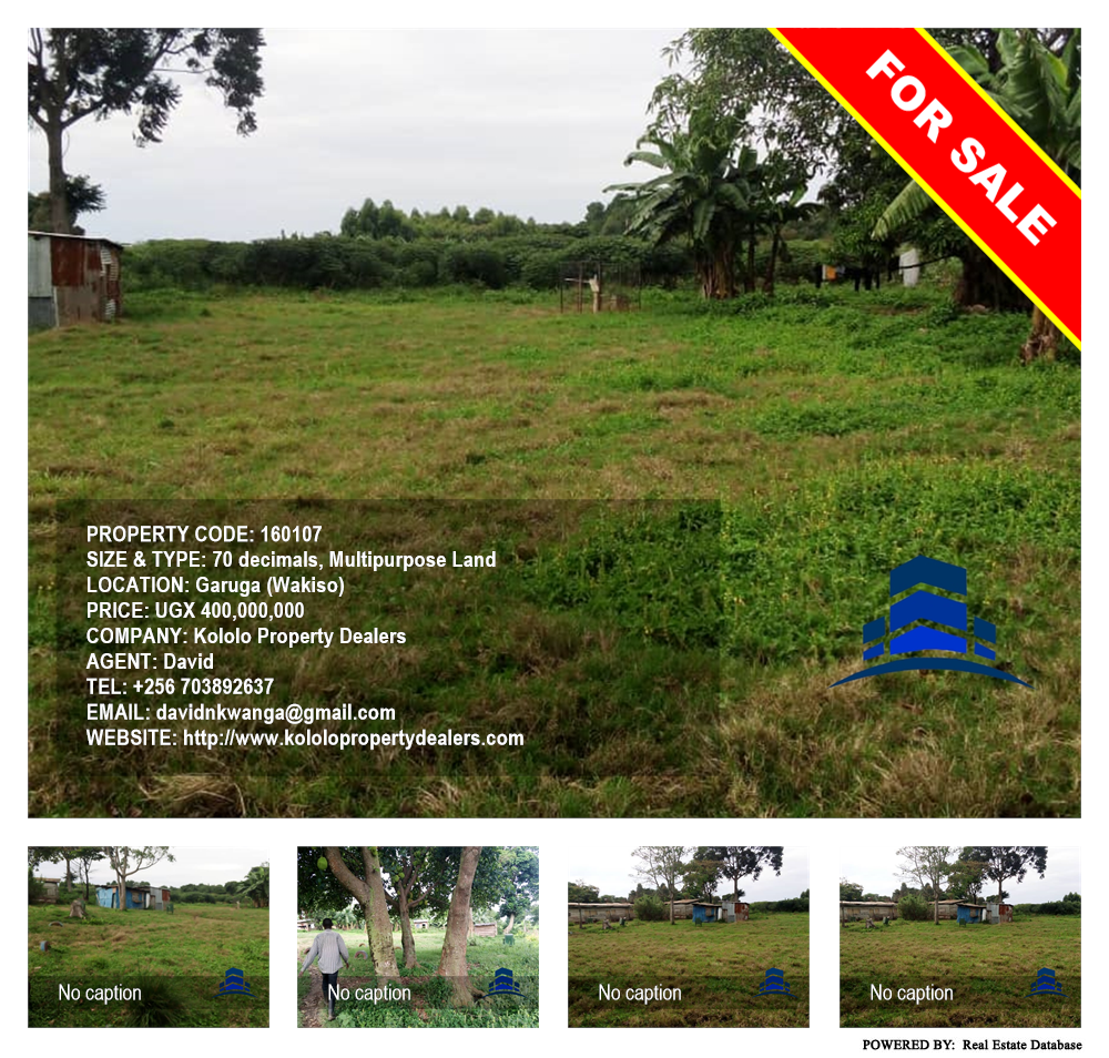 Multipurpose Land  for sale in Garuga Wakiso Uganda, code: 160107