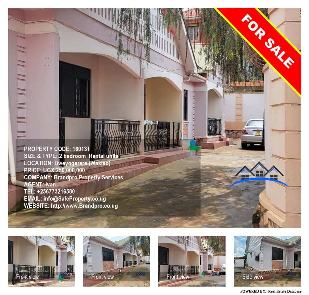 2 bedroom Rental units  for sale in Bweyogerere Wakiso Uganda, code: 160131