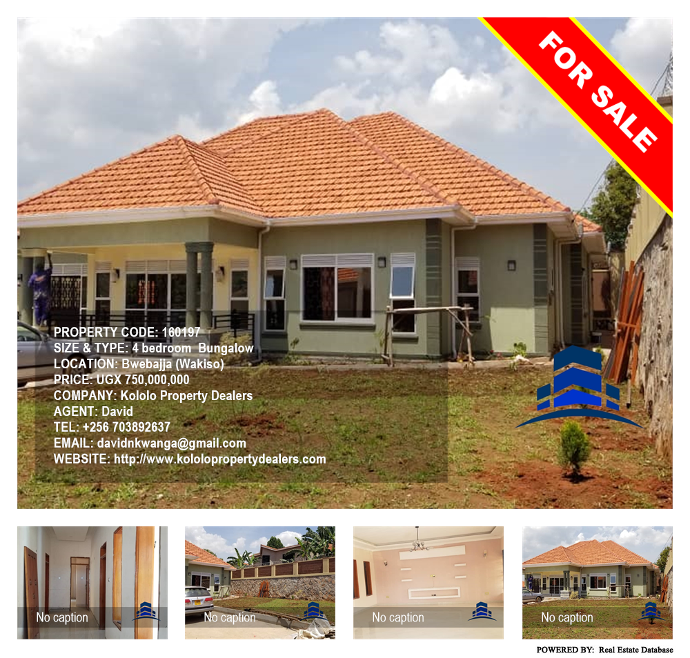 4 bedroom Bungalow  for sale in Bwebajja Wakiso Uganda, code: 160197