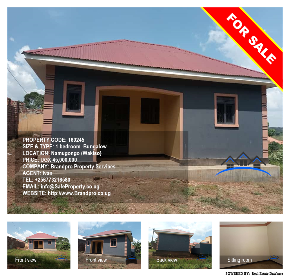 1 bedroom Bungalow  for sale in Namugongo Wakiso Uganda, code: 160245