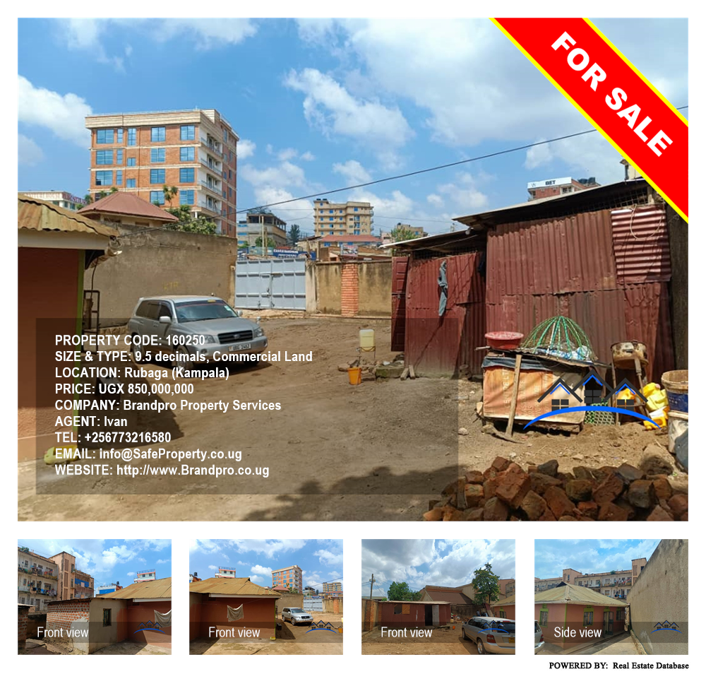 Commercial Land  for sale in Rubaga Kampala Uganda, code: 160250