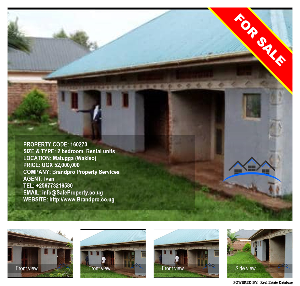 2 bedroom Rental units  for sale in Matugga Wakiso Uganda, code: 160273