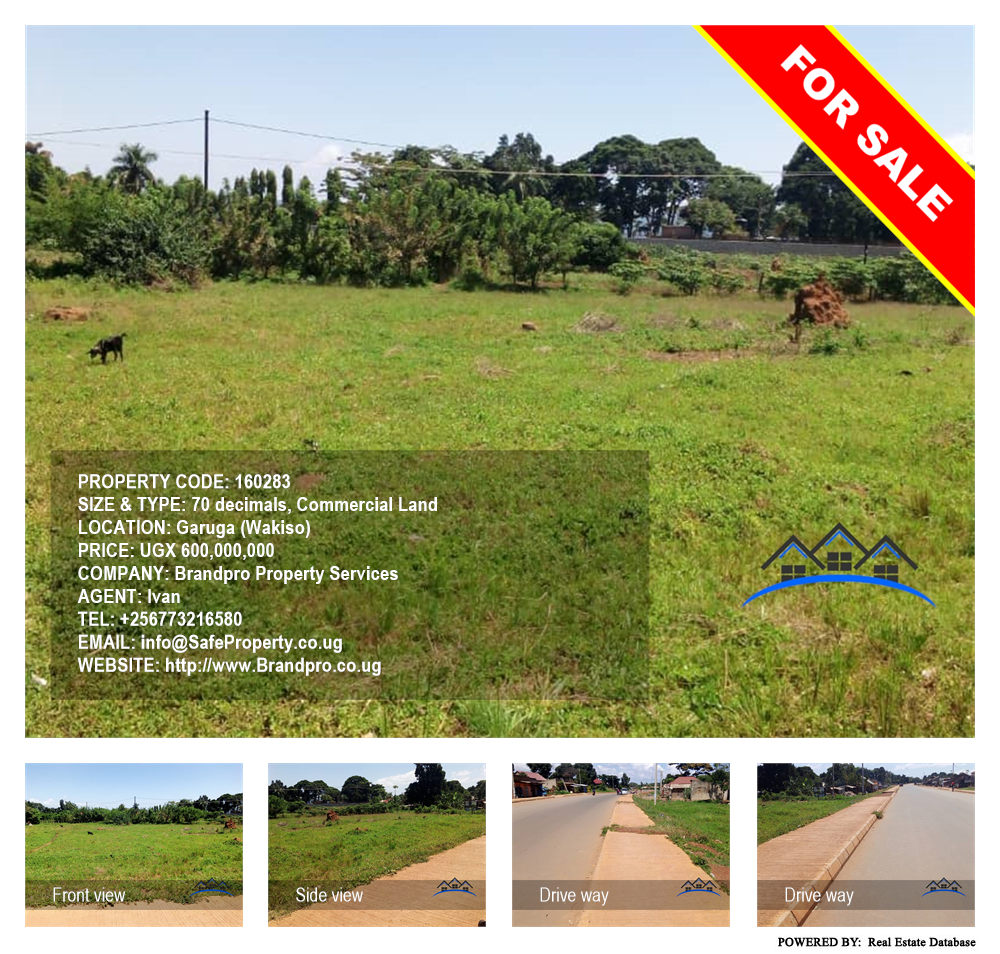 Commercial Land  for sale in Garuga Wakiso Uganda, code: 160283