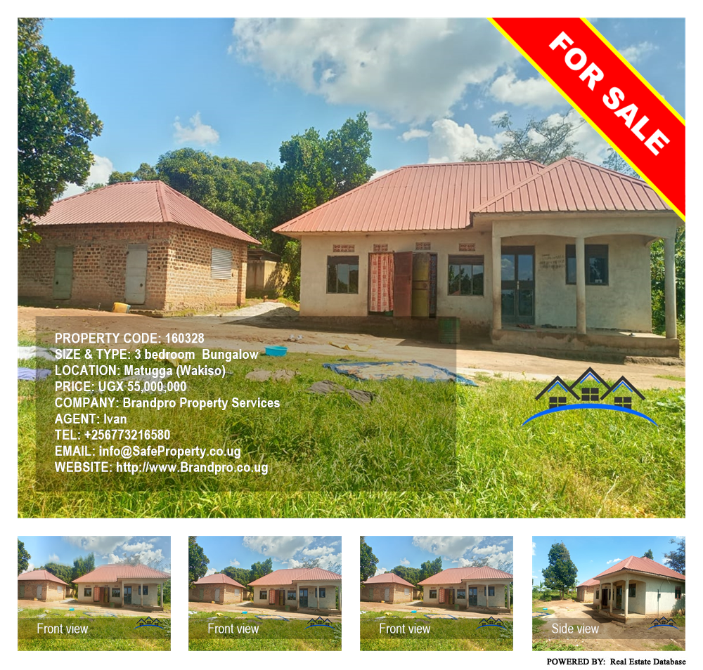 3 bedroom Bungalow  for sale in Matugga Wakiso Uganda, code: 160328