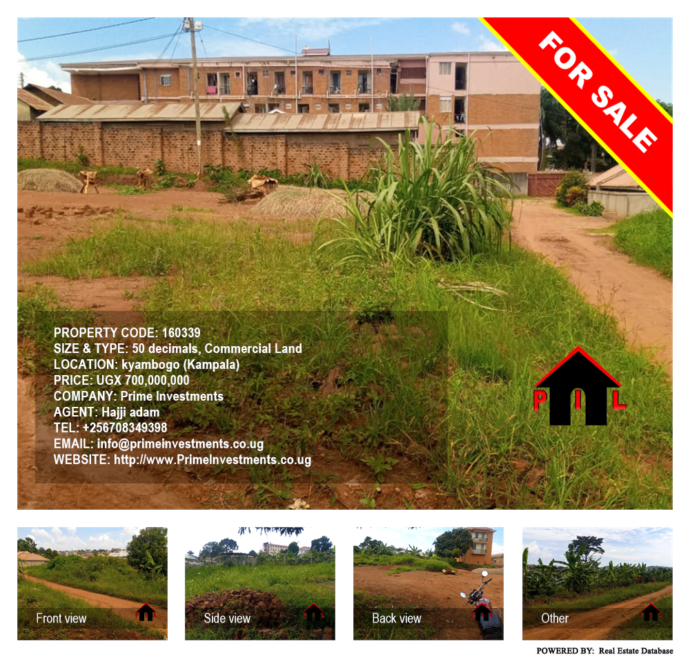 Commercial Land  for sale in Kyambogo Kampala Uganda, code: 160339