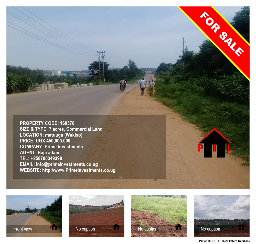 Commercial Land  for sale in Matuuga Wakiso Uganda, code: 160370